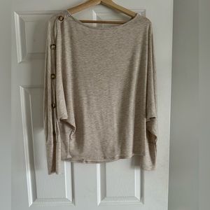 Knit top with buttons on sleeves worn once